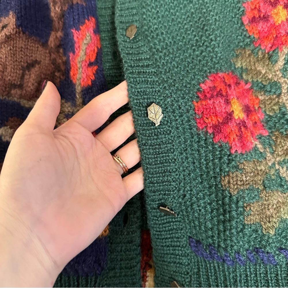 Rare vintage hand made rei autumnal sweater - Picture 2 of 4